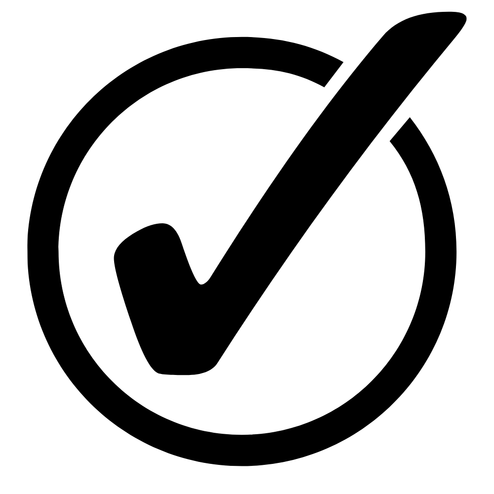 rounded tick