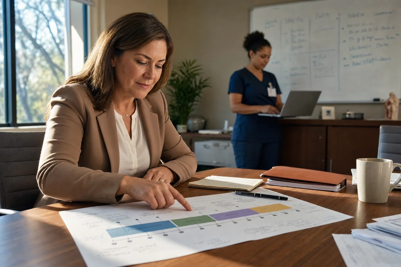 multi-entity-accounting-migration-timeline-healthcare